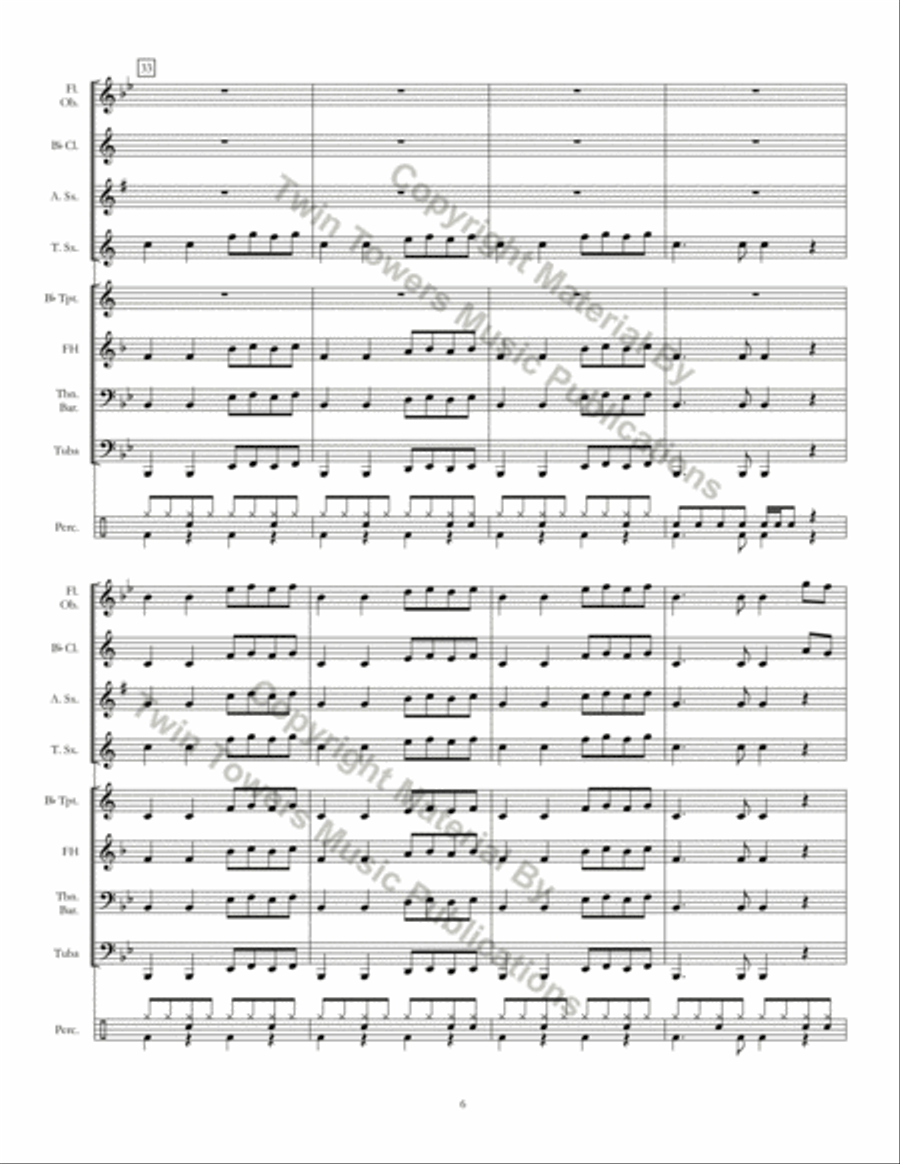 42nd Street Rocks Concert Band scores gallery preview page 7