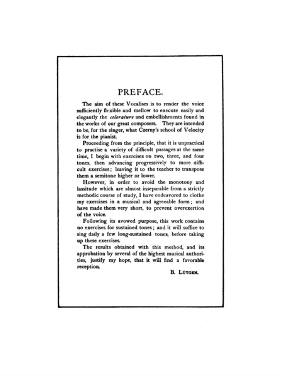 Vocalises: 20 Daily Exercises, Volume I