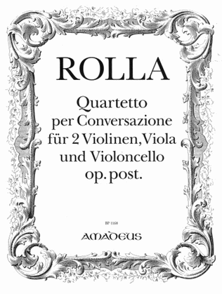 Book cover for Quartetto per Conversazione op. posth