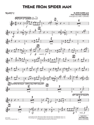 Book cover for Theme from Spider Man (arr. Mike Tomaro) - Trumpet 2