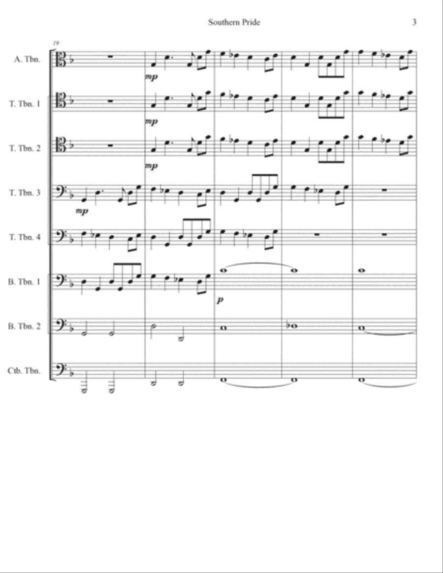 Southern Pride Trombone scores gallery preview page 3