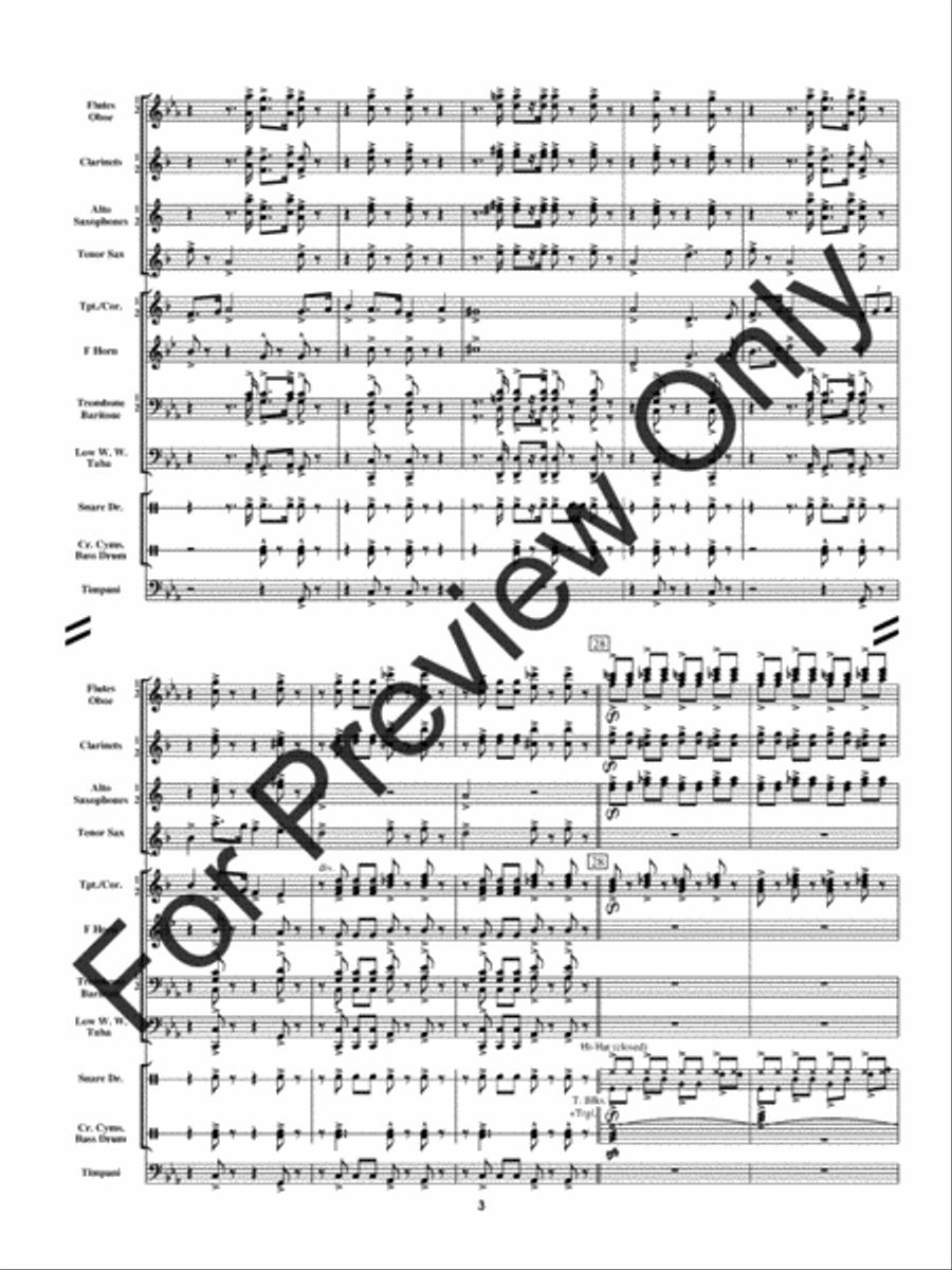 Mobbusters (Score) Concert Band scores gallery preview page 6