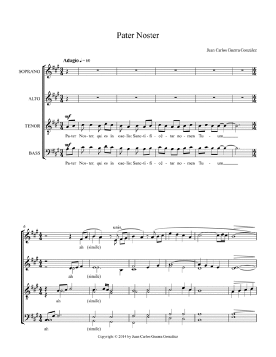 Pater Noster (SSAATTBB) SSAATTBB scores gallery preview page 3