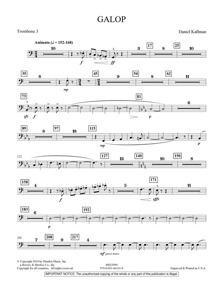 Galop - Trombone 3