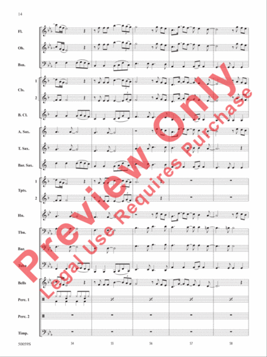 Flowers Concert Band scores gallery preview page 15