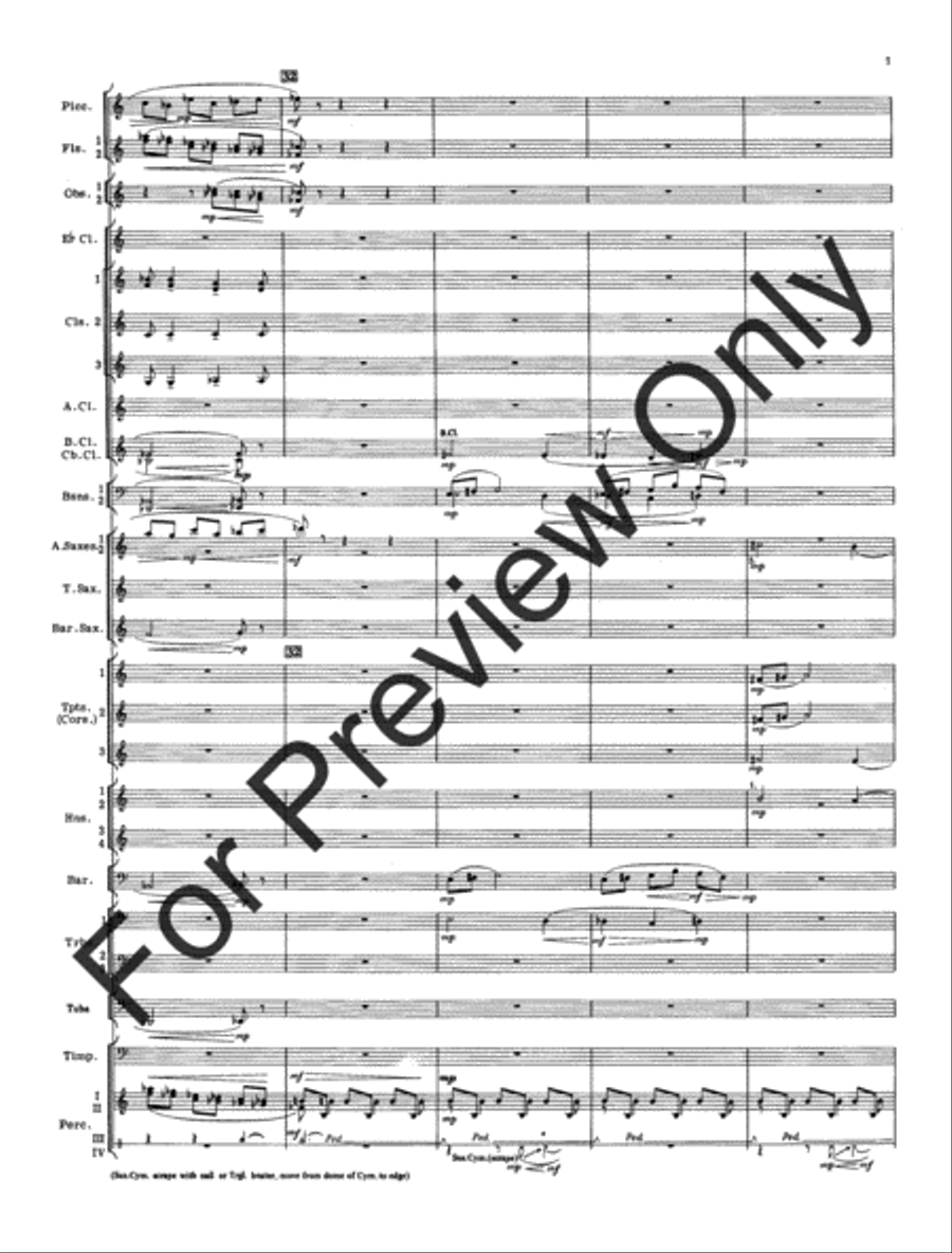 Cantique and Festival (Score) Concert Band scores gallery preview page 10