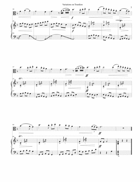 Tourdion (Quand je bois du vin clairet) for viola and harp image number null
