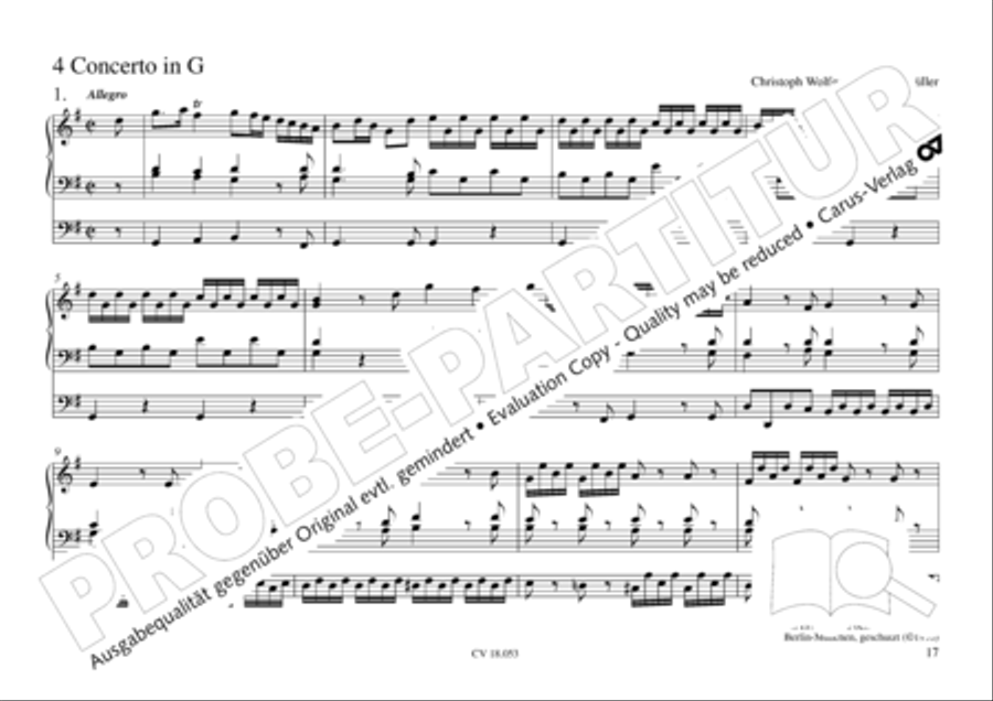 Das Husumer Orgelbuch von 1758 Organ Solo scores gallery preview page 18