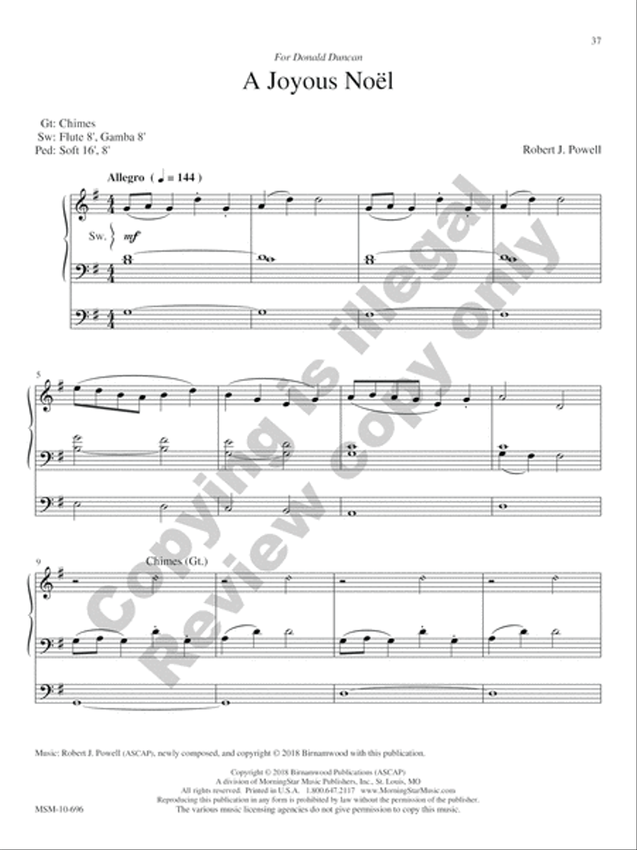 O for a Thousand Tongues: 12 Preludes and Postludes for the Church Year Organ scores gallery preview page 14
