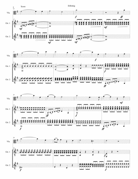 Erlkönig (The Erlking) for viola and 2 guitars image number null