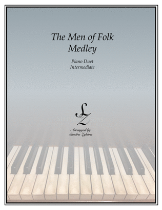 Book cover for The Men of Folk Medley (1 piano, 4 hand duet)