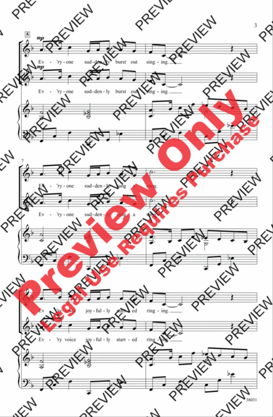 Everyone Sang Women's Choir scores gallery preview page 3