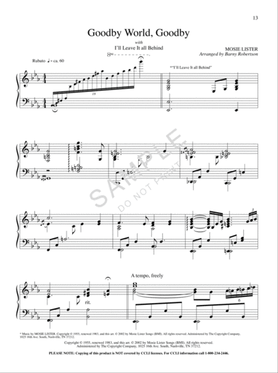 Country Gospel Piano Piano Solo scores gallery preview page 2
