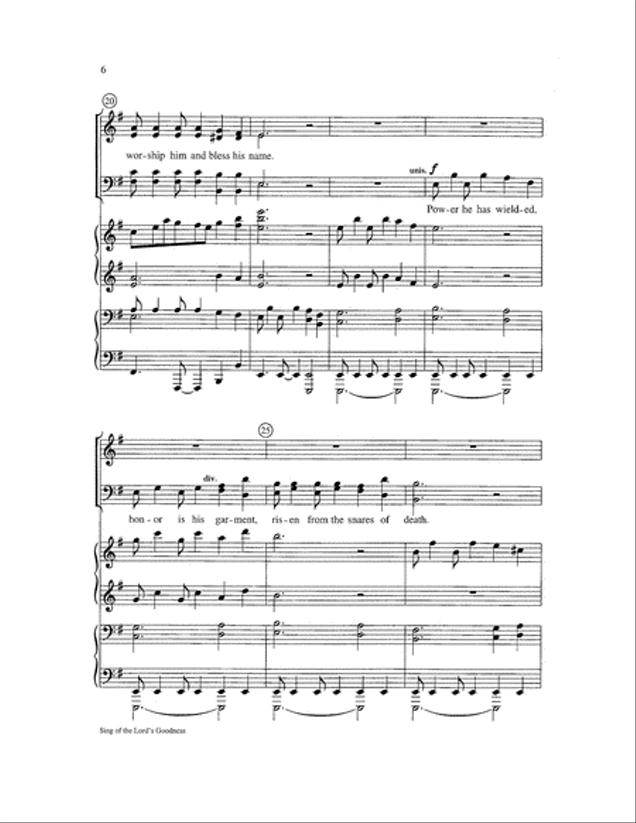 Sing of the Lord's Goodness Choir scores gallery preview page 6