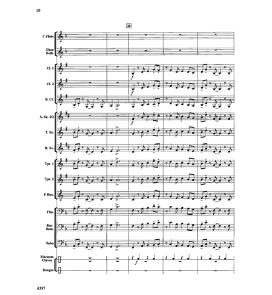 Calypso Bay Concert Band scores gallery preview page 9