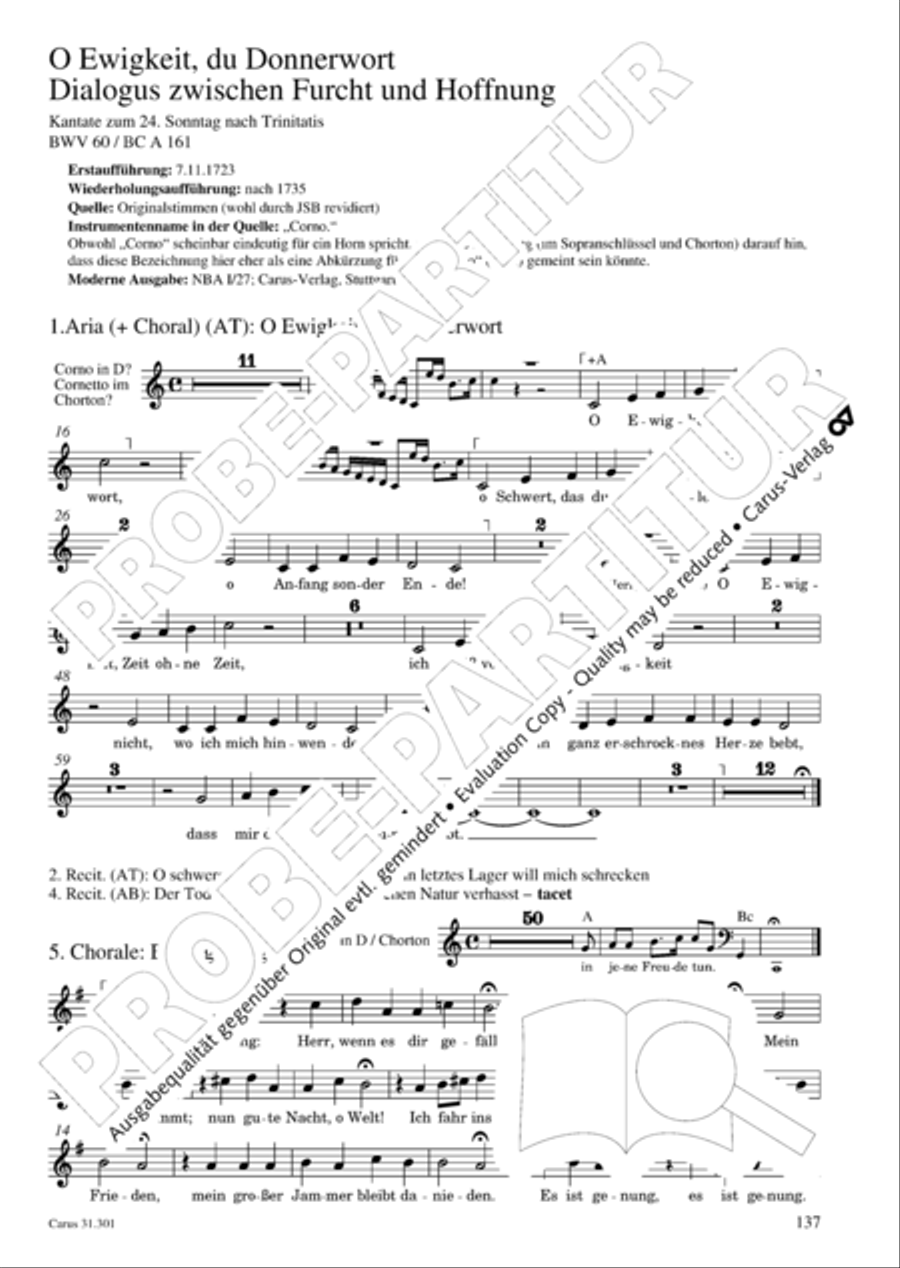 Bach for Brass 1: Cantatas I Voice scores gallery preview page 146