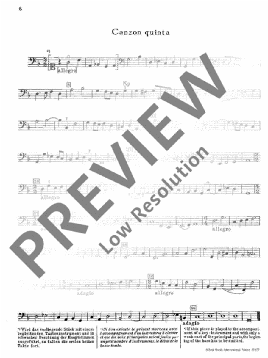 Canzoni a due canti col basso continuo Basso Continuo scores gallery preview page 7