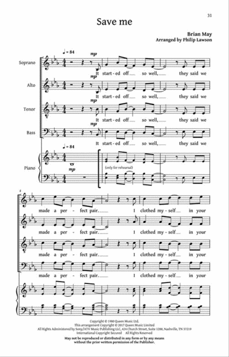 Classic Queen Classic Queen 4-Part scores gallery preview page 4