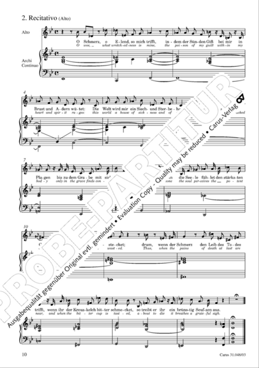 O wretch that I am, who then can release me (Ich elender Mensch, wer wird mich erlosen) 4-Part scores gallery preview page 11