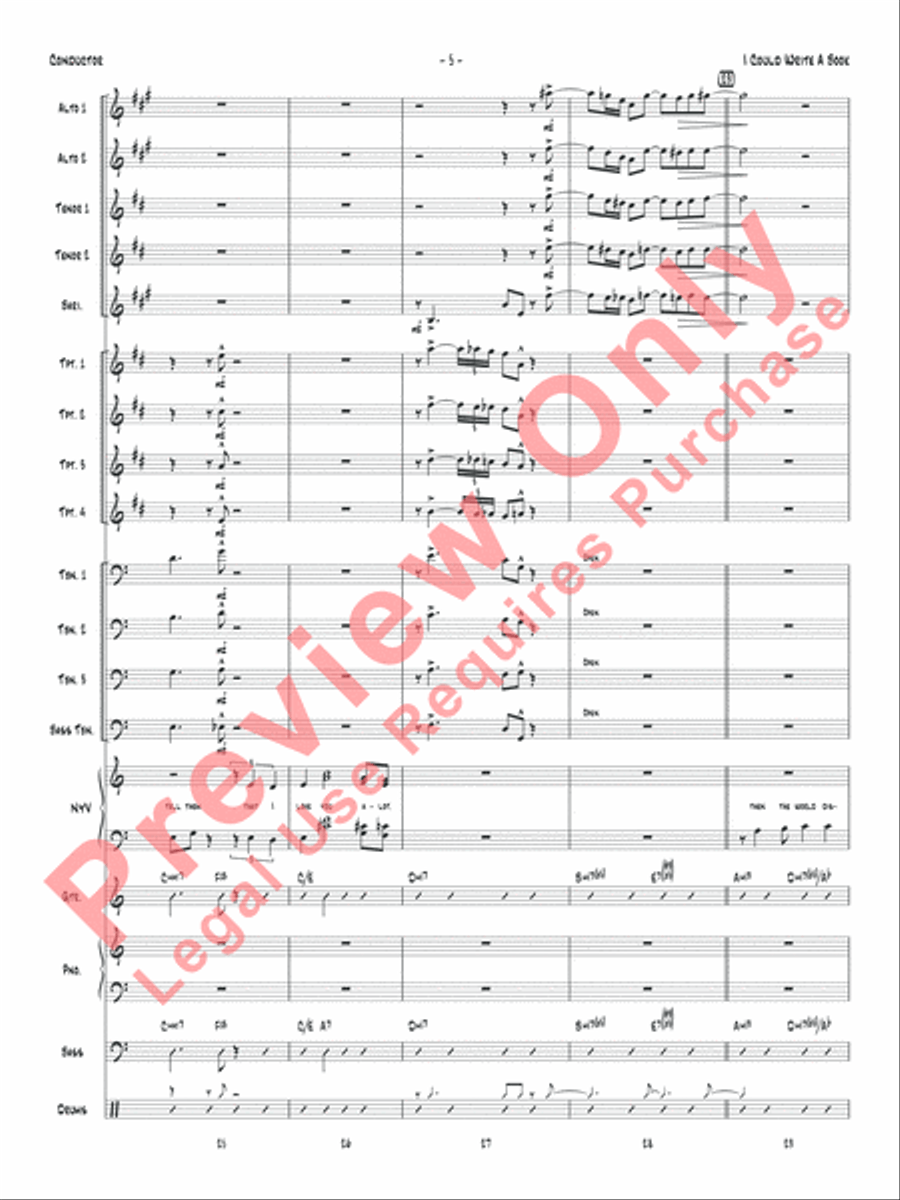 I Could Write a Book Jazz Ensemble scores gallery preview page 8