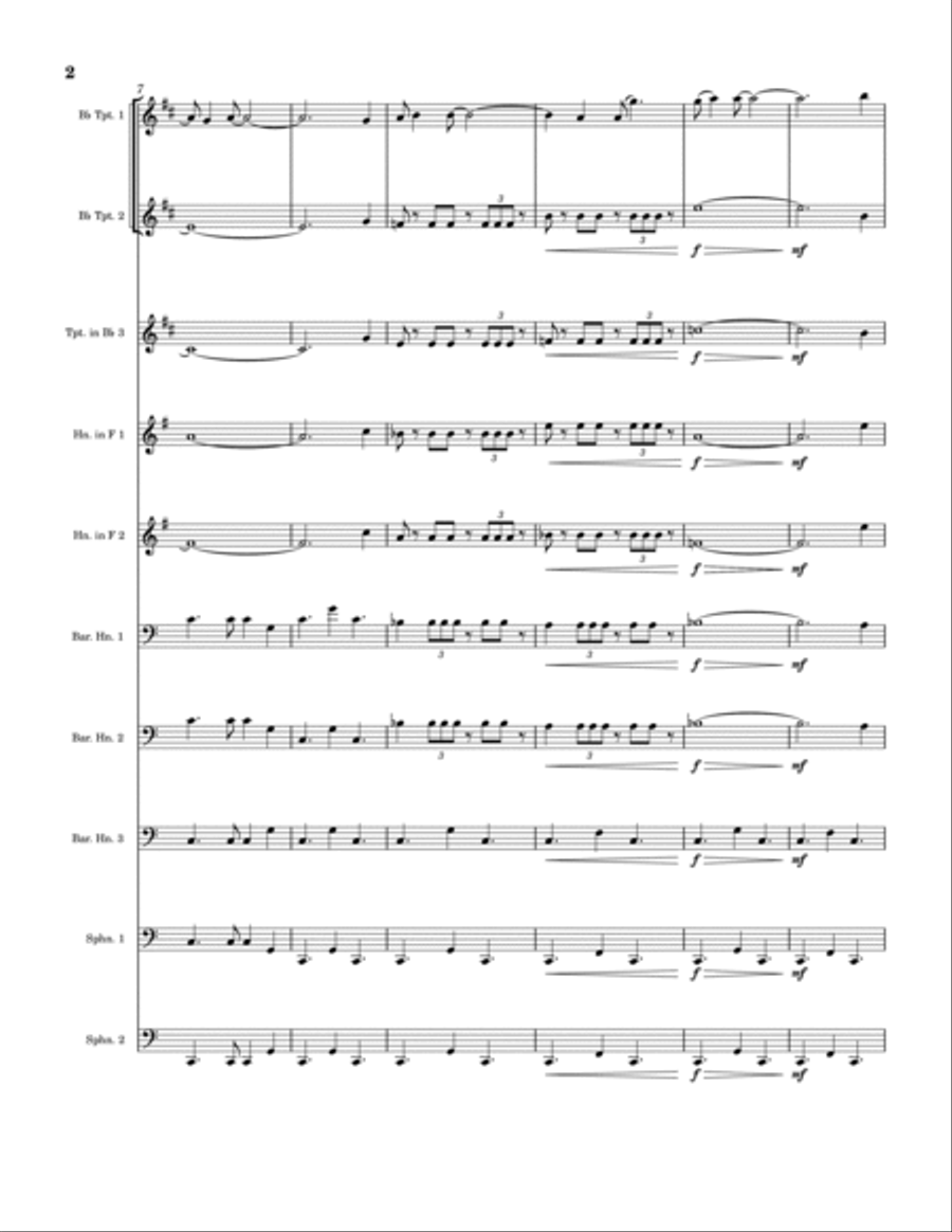 Aquarius Brass Ensemble scores gallery preview page 2
