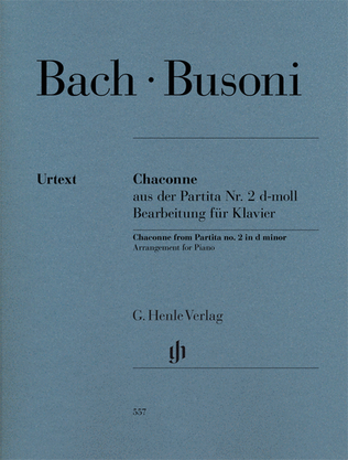 Book cover for Chaconne from Partita No. 2 in D Minor
