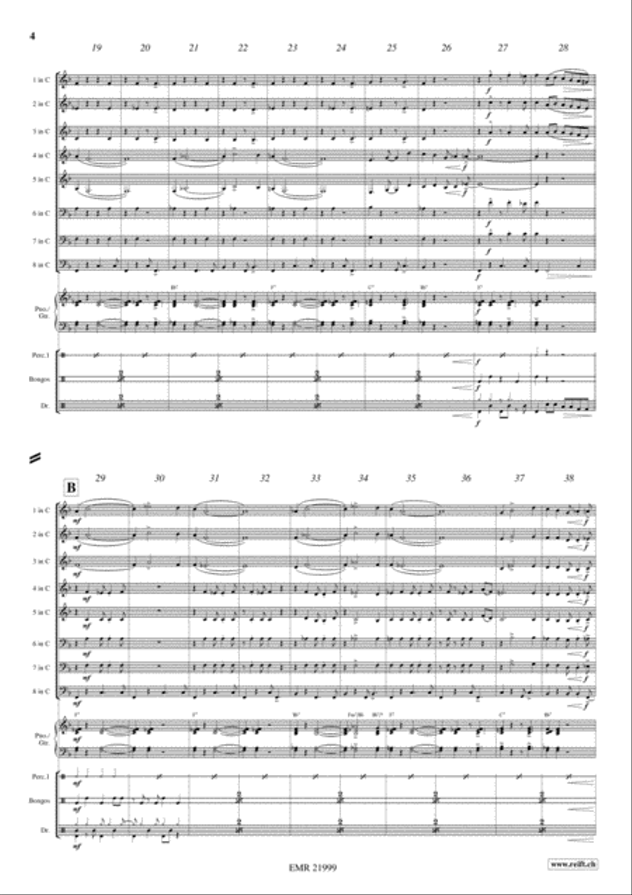 Bahia Blues Concert Band scores gallery preview page 4