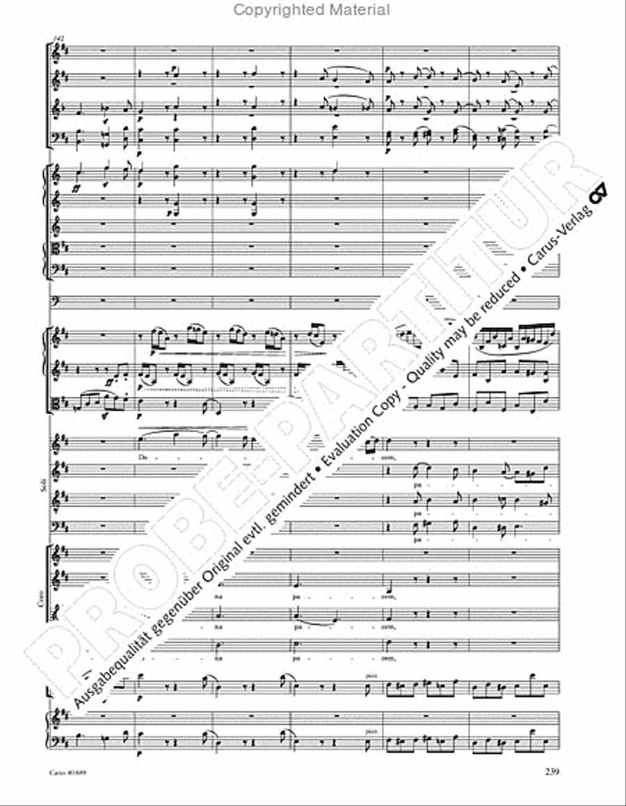 Missa solemnis Missa solemnis 4-Part scores gallery preview page 255