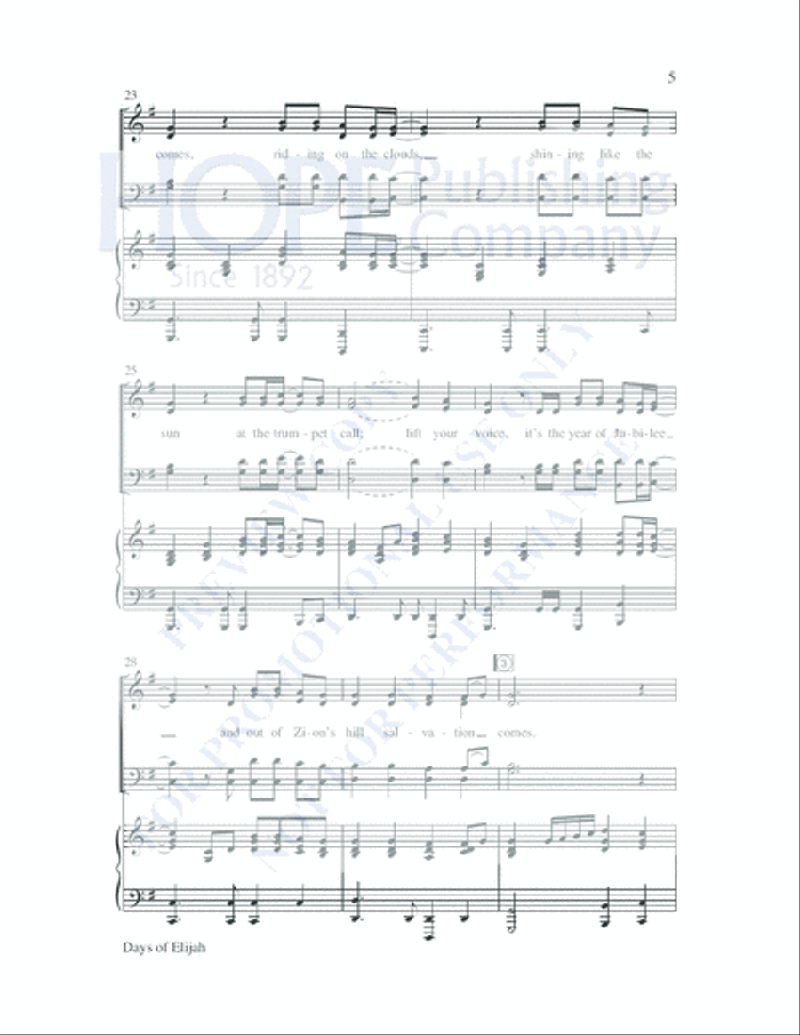 Days of Elijah Days of Elijah Choir scores gallery preview page 6