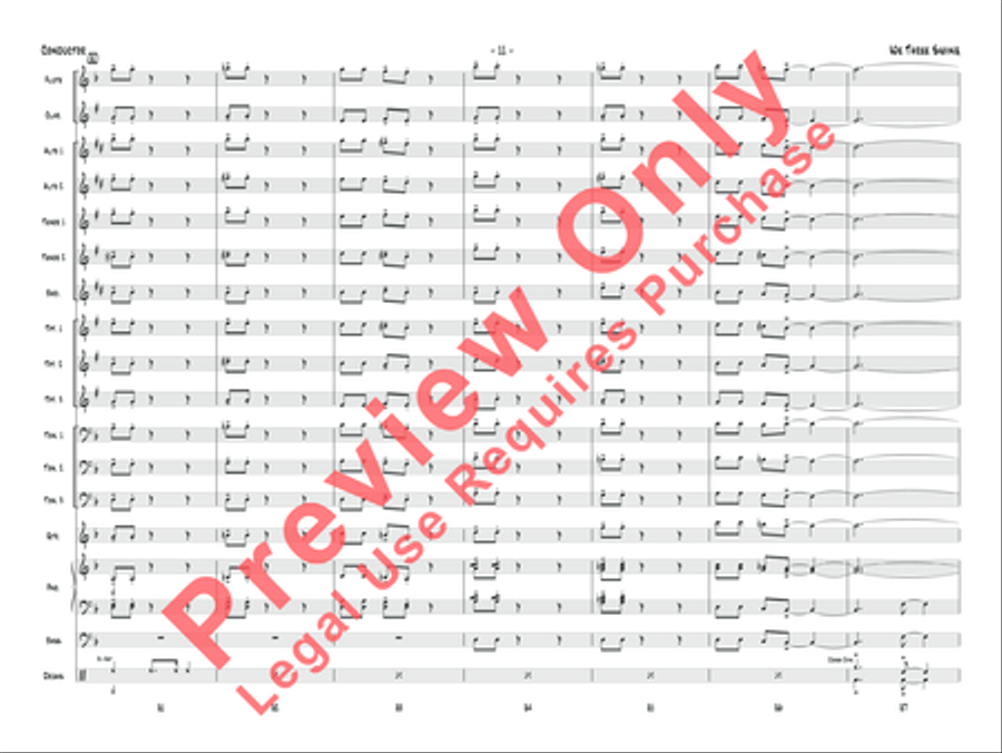 We Three Swing We Three Swing Jazz Ensemble scores gallery preview page 12