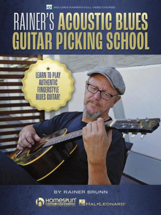 Book cover for Rainer's Acoustic Blues Guitar Picking School