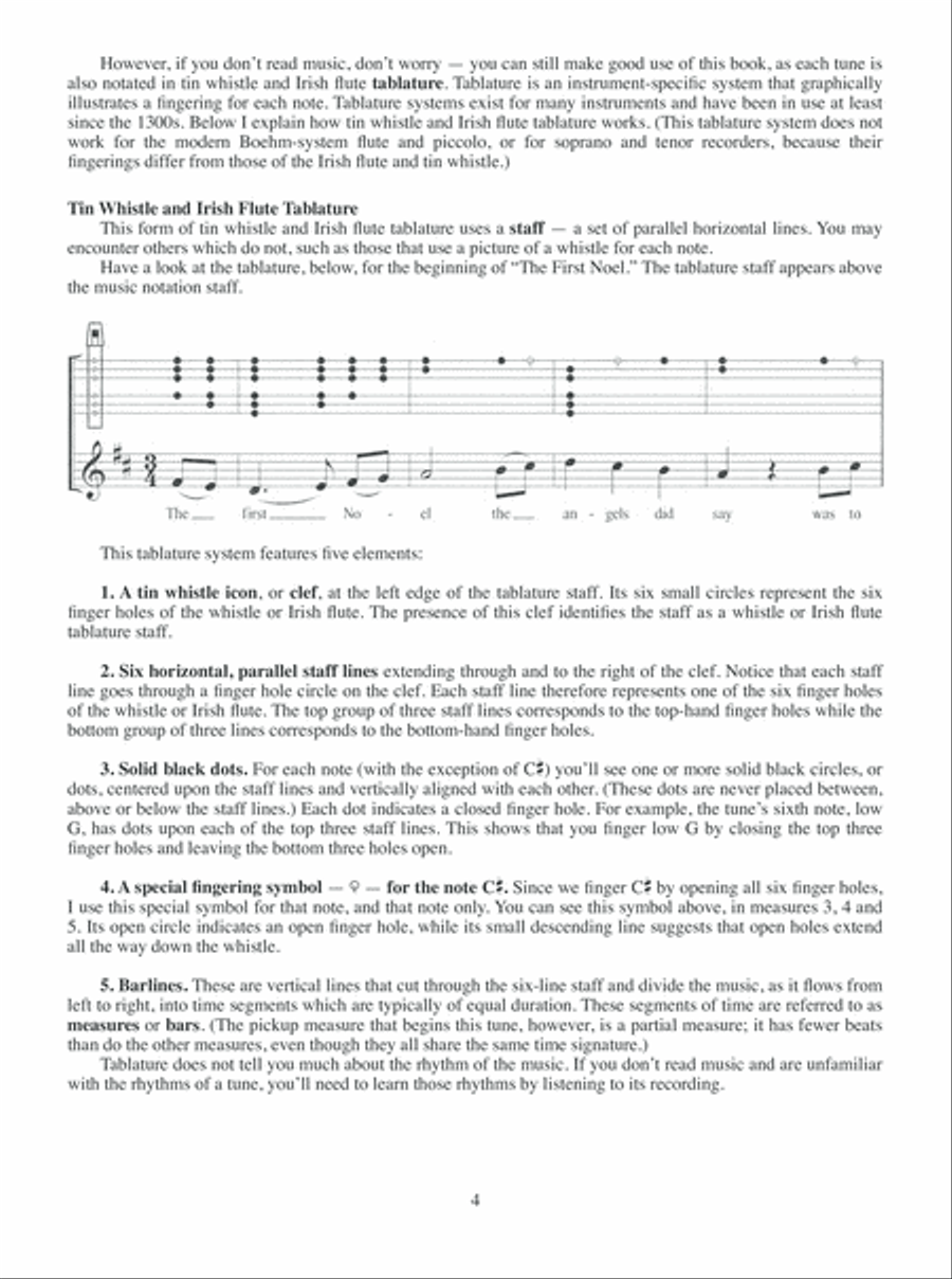 Easy Christmas Favorites for Tin Whistle or Irish Flute Flute scores gallery preview page 5
