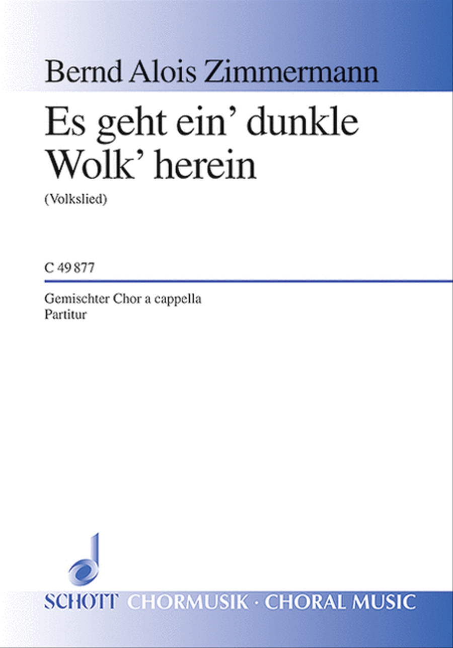 Es geht ein' dunkle Wolk' herein 4-Part scores gallery preview page 1
