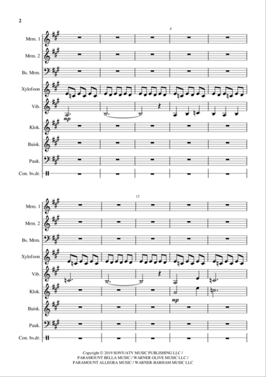 Interstellar Marimba scores gallery preview page 2