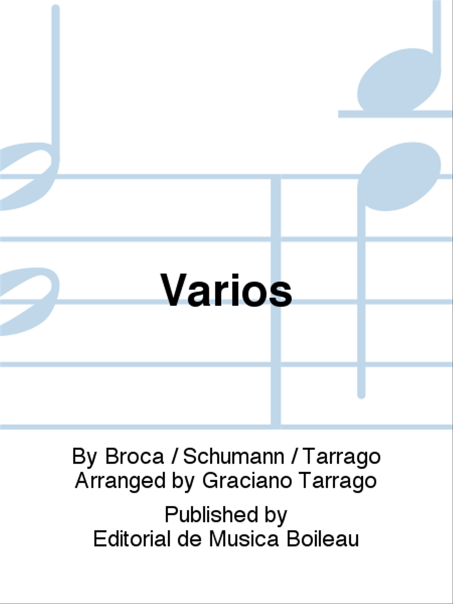Varios Varios Classical Guitar scores gallery preview page 1