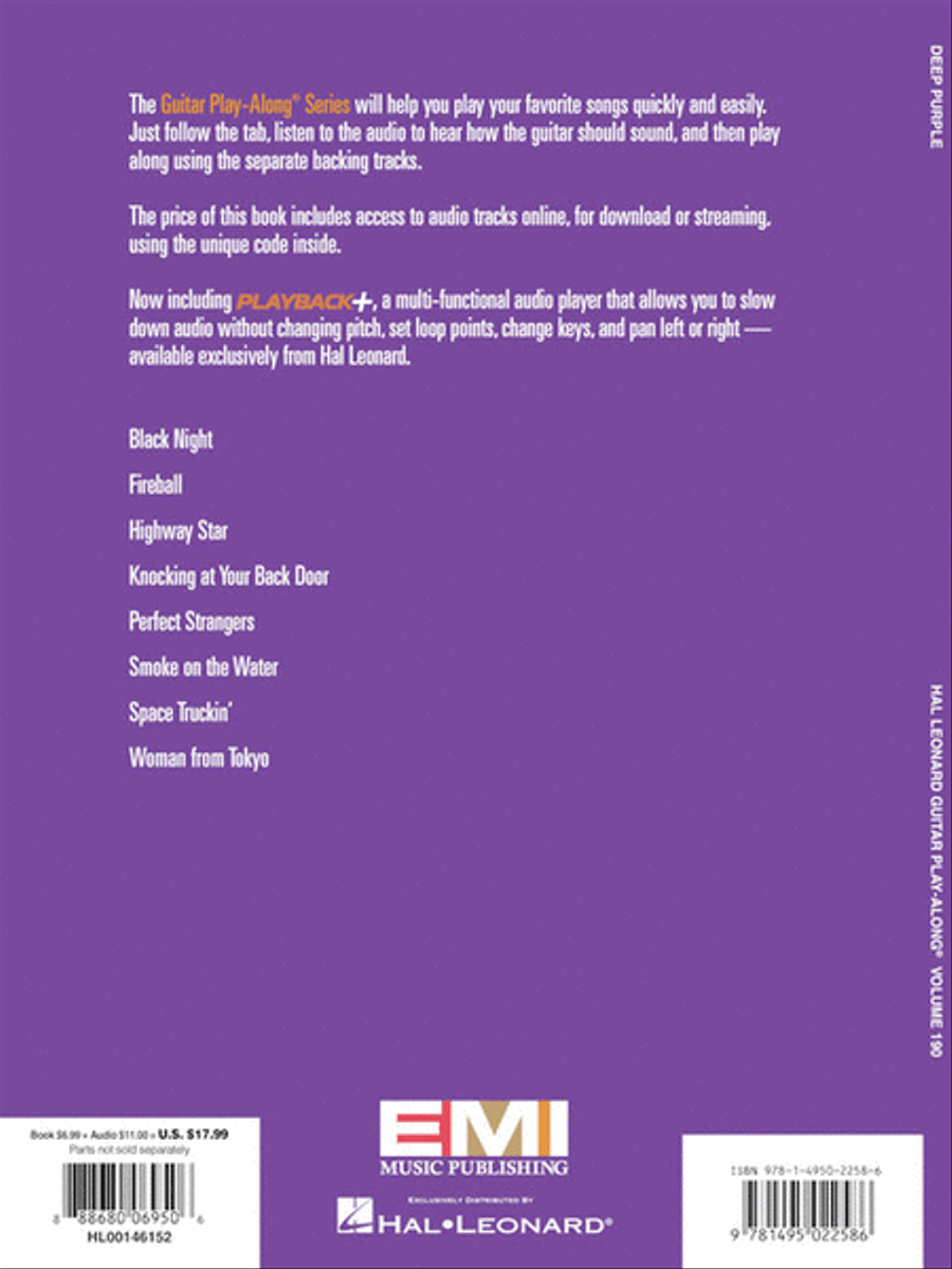 Deep Purple Guitar Tablature scores gallery preview page 6