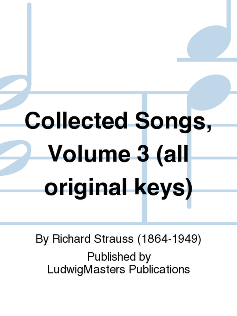 Collected Songs, Volume 3 (all original keys)