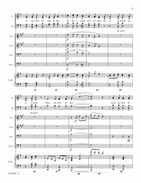 Rejoice! Christ Is Born! - Brass Score and Parts image number null