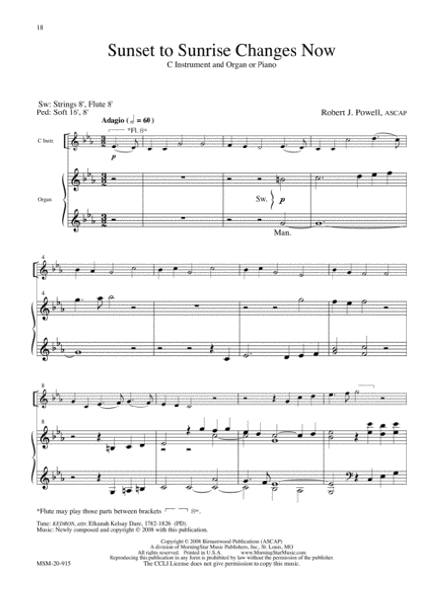 Reflections throughout the Church Year Flute scores gallery preview page 7