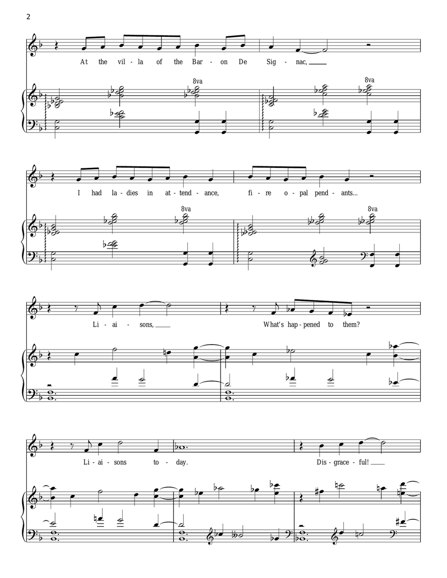 Liaisons Piano, Vocal scores gallery preview page 2