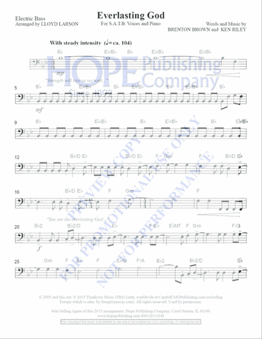 Everlasting God Everlasting God Choir scores gallery preview page 4