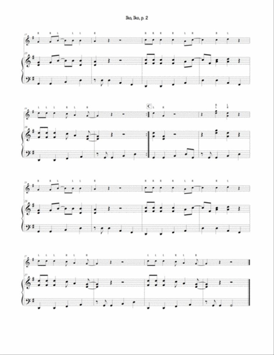Iko Iko Percussion Ensemble scores gallery preview page 3