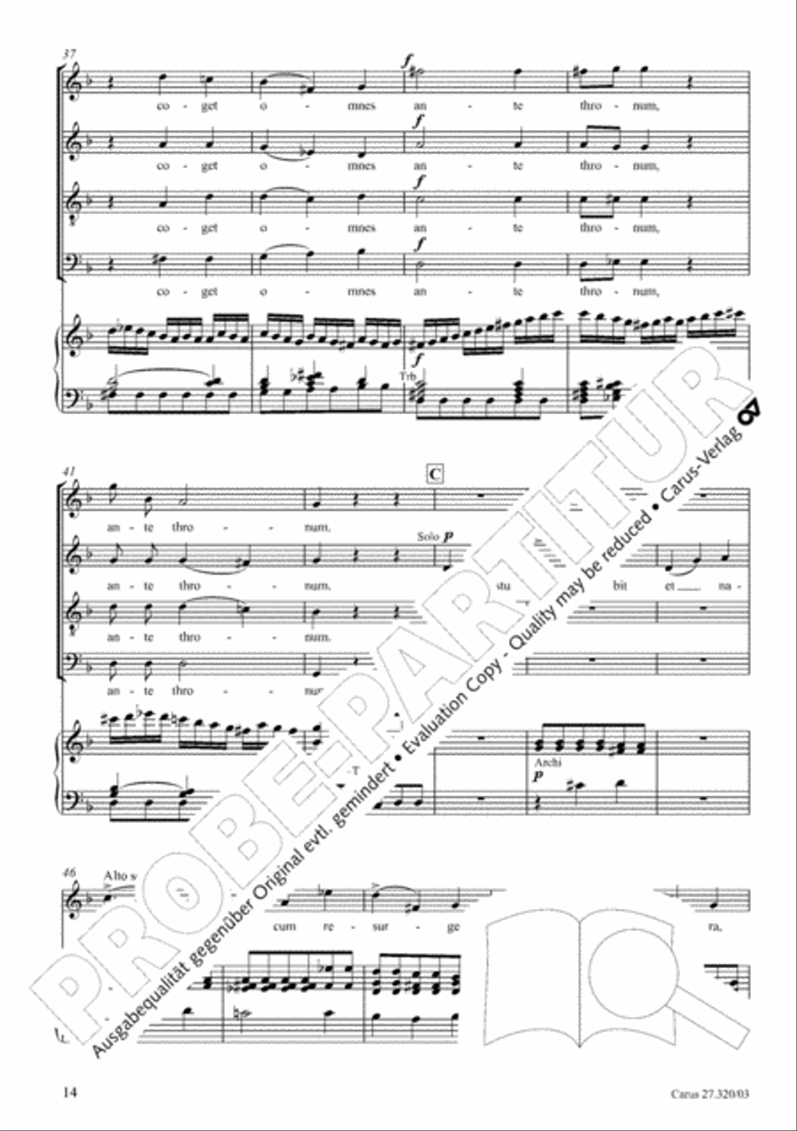 Requiem in D minor 4-Part scores gallery preview page 15
