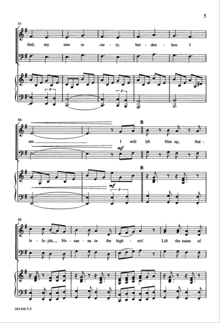 Lift Him Up 3-Part scores gallery preview page 5