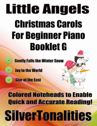 Book cover for Little Angels Christmas Carols for Beginner Piano Booklet G