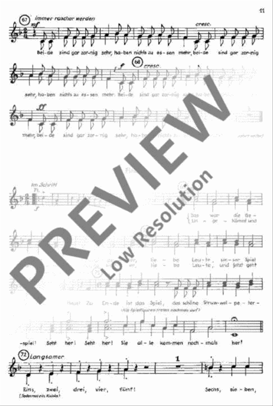 Der Struwwelpeter Children's Choir scores gallery preview page 12