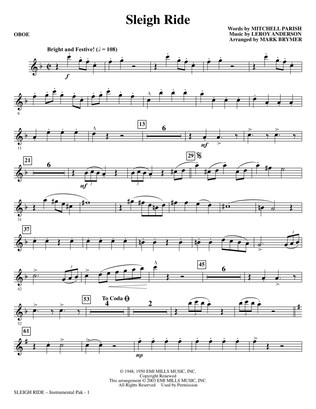 Sleigh Ride (arr. Mark Brymer) - Oboe