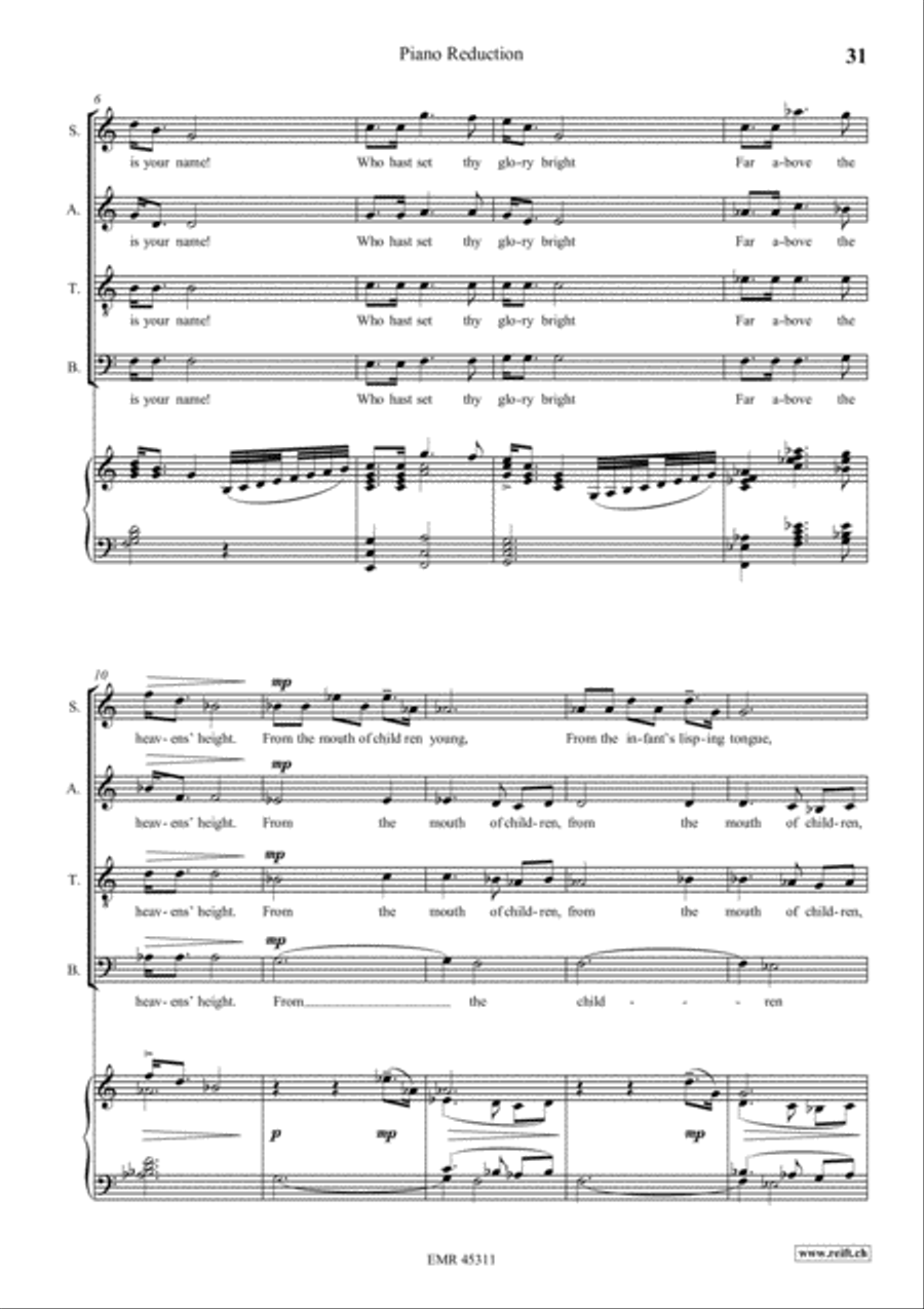 The Song Of Man The Song Of Man 4-Part scores gallery preview page 9