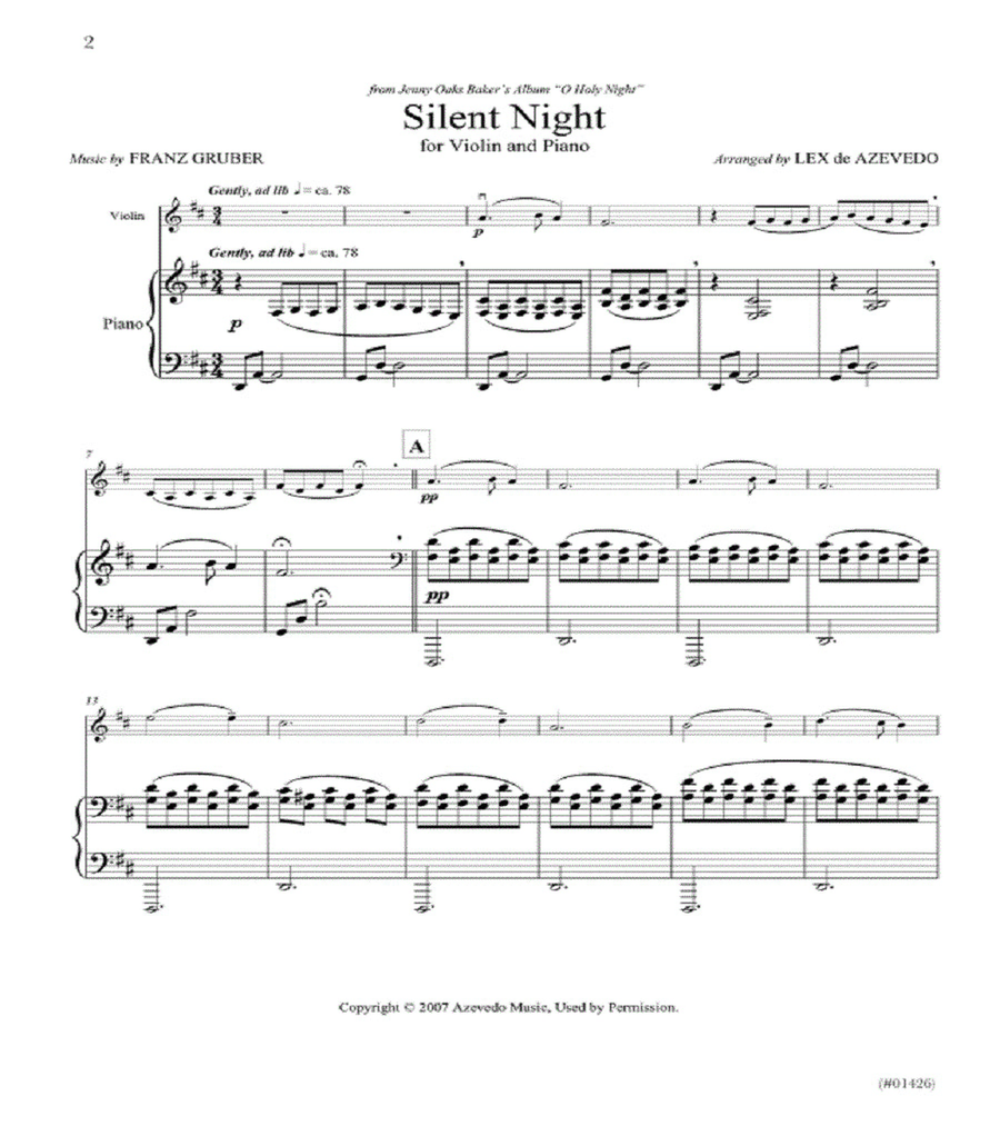 Jenny Oaks Baker Christmas Collection - Violin Violin Solo scores gallery preview page 2