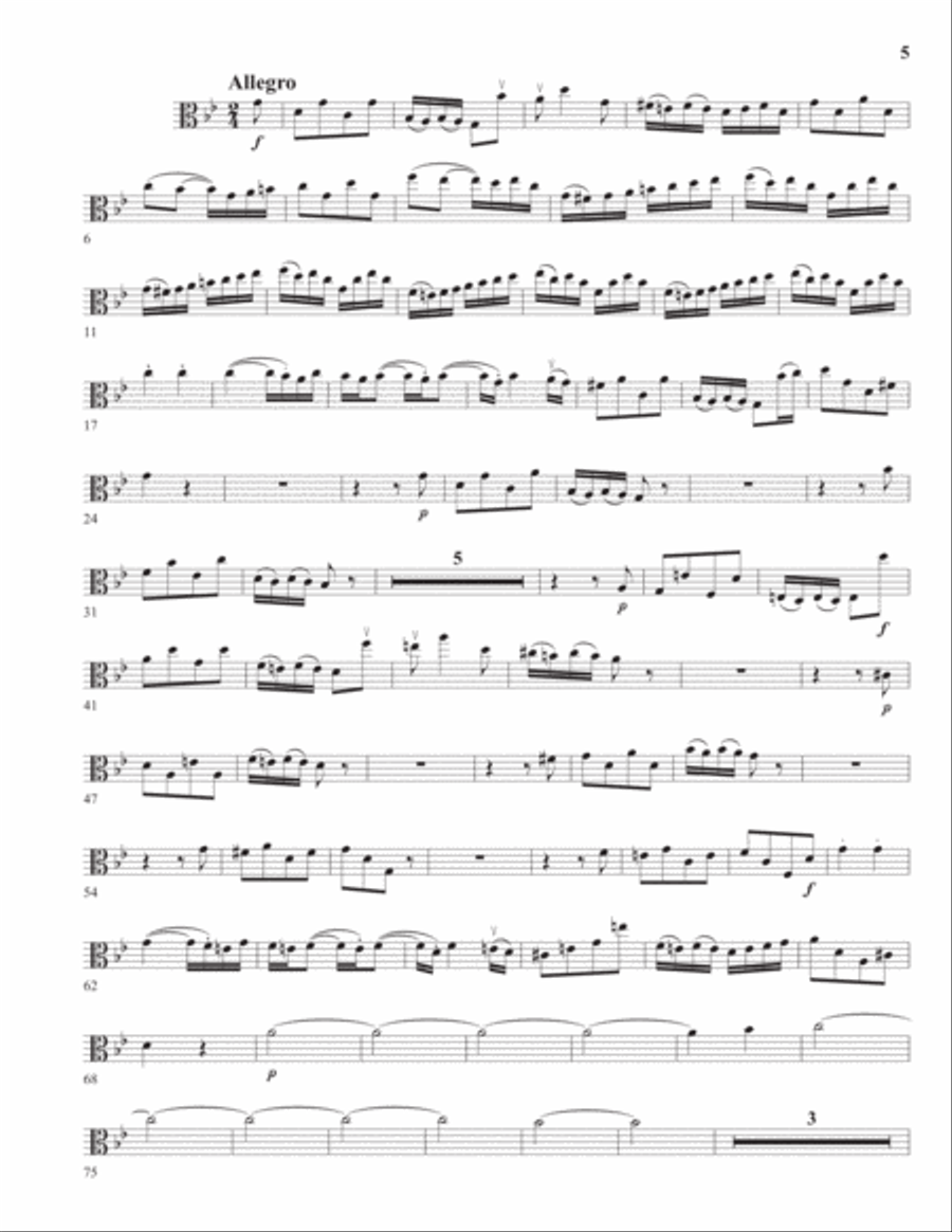 Concerto for English Horn and Viola in G Minor ENSEMBLE PARTS Chamber Orchestra scores gallery preview page 5